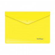 Папка конверт на кнопке А5 180 желтый