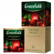 Чай GREENFIELD Grand Fruit, черный, гранат-розмарин 25 пакетиков