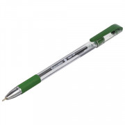 Ручка шариковая BRAUBERG Max-Oil, игольчатый узел 0,7 мм, линия 0,35 мм, зеленая, 142144