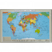 Коврик на стол  Карта мира, 38х59 см.