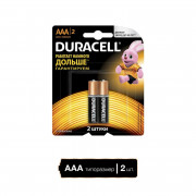 Элементы питания батарейка DURACELL AAA/LR03 алкалин. бл/2