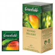 Чай GREENFIELD Mango Delight белый китайский манго 25 пакетиков