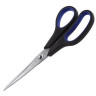 Ножницы 216 мм BRAUBERG Soft Grip, черно-синие, резиновые вставки, 3-х сторонняя заточка, 230763