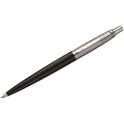 Ручка шариковая PARKER  Jotter Black Chrome синяя, 1,0мм, кнопочн., подар. уп.