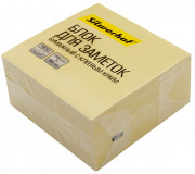 Блок для записей самокл. 76x76 мм Silwerhof пастель желтый 400л