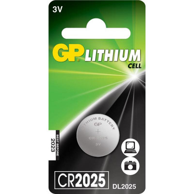 Элементы питания батарейка GP CR2025, 3V, литий, бл/1