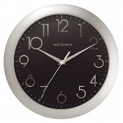 Часы настенные Troyka 11170182, круглые, 29*29*3,5, серебристая рамка