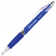 Ручка шариковая автомат. BRAUBERG Rave синяя, корп. син., узел 0,7 мм, линия 0,35 мм
