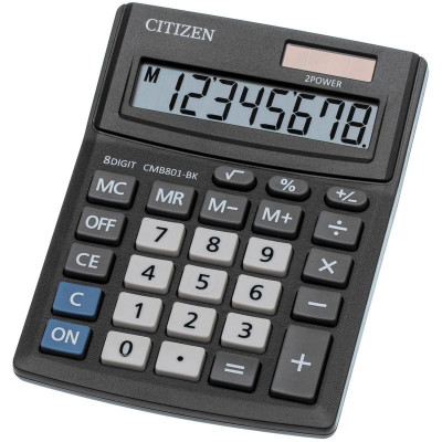 Калькулятор настольный Citizen Business Line  CMB801-BK, 8 разр, черн.