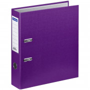 Пaпкa-регистратор OfficeSpace 70мм, бумвинил, с карманом на корешке, фиолетовая