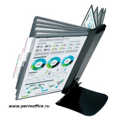Демо-система MEGA Office FDS016 настольная метал. основа, 10 пан., черный