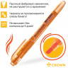 Маркер выделитель текста  Crown Multi Hi-Lighter Aroma 4цв., 1-4мм, ароматиз., чехол с европодв.