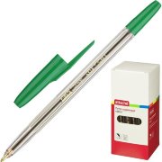 Ручка шариковая Attache Corvet зеленая (толщина линии 0,7мм)
