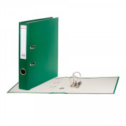 Папка-регистратор BRAUBERG, 50 мм, покрытие пластик, прочная, с уголком, зеленая
