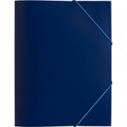 Папка на резинке Attache Economy A4 пластиковая синяя (0.45 мм, до 200 листов)