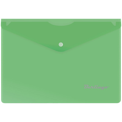 Папка конверт на кнопке А5 180 зеленый