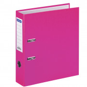 Пaпкa-регистратор OfficeSpace 70мм, бумвинил, с карманом на корешке, розовая