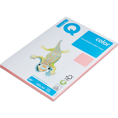 Бумага цветная IQ COLOR (А4,80г,PI25-розовый) пачка 100л.
