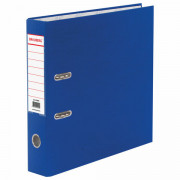 Папка-регистратор BRAUBERG 70мм с покрытием из ПВХ, синяя