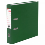 Папка-регистратор BRAUBERG 70мм с покрытием из ПВХ, зеленая