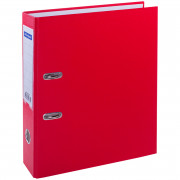 Пaпкa-регистратор OfficeSpace 70мм, бумвинил, с карманом на корешке, красная