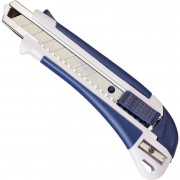 Нож канцелярский 18 мм с антискользящими вставками и точилкой для карандаша