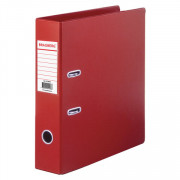 Папка-регистратор BRAUBERG с двухсторонним покрытием из ПВХ, 70 мм, красная