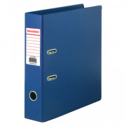 Папка-регистратор BRAUBERG с двухсторонним покрытием из ПВХ, 70 мм, синяя
