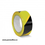 Лента для разметки ПВХ желто-черный 50мм*30м (KMSW05033)