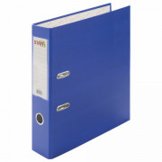 Папка-регистратор STAFF Manager с покрытием из ПВХ, 70 мм, без уголка, синяя