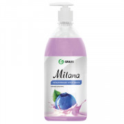 Мыло-крем жидкое 1 л GRASS MILANA Черника в йогурте, дозатор, 126301