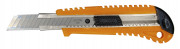 Нож канцелярский 18мм Silwerhof, фиксатор усиленный пластик