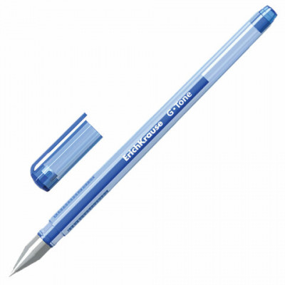 Ручка гелевая ERICH KRAUSE G-Tone синяя, корпус тонированный синий, узел 0,5 мм, линия письма 0,4