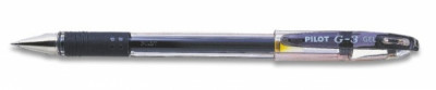 Ручка гелевая PILOT BL-G3-38 резин.манжет. черная 0,2мм Япония