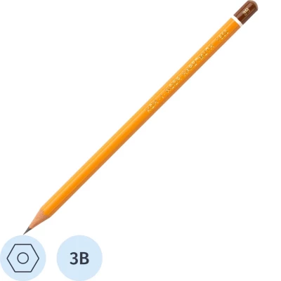 Карандаш чернографитный KOH-I-NOOR 1500/3B Чехия
