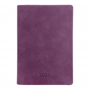 Ежедневник датированный 2024, Infolio, 140х200 мм, 352 с.,Soft I1342/purple