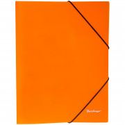 Папка на резинке Berlingo Neon А4 500мкм, неоновая оранжевая