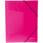 Папка на резинке Berlingo Neon А4 500мкм, неоновая розовая