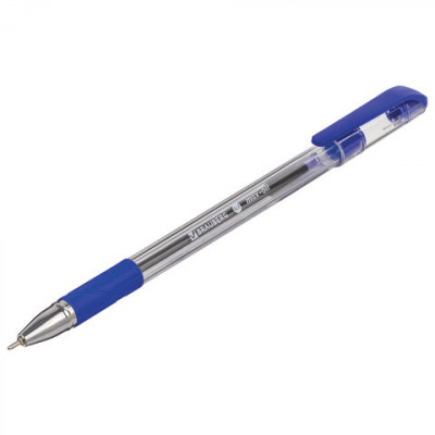 Ручка шариковая BRAUBERG Max-Oil, игольчатый узел 0,7 мм, линия 0,35 мм, синяя, 141701