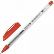 Ручка шариковая BRAUBERG Rite-Oil, красная масляная, узел 0,7 мм, линия письма 0,35 мм, 142148