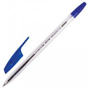 Ручка шариковая BRAUBERG X-333, синяя, корпус прозрачный, узел 0,7 мм, линия письма 0,35 мм