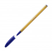 Ручка шариковая Cello Liner синяя 0,7мм однораз. корпус желтый