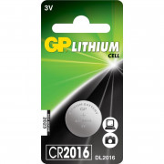 Элементы питания батарейка GP CR2016, 3V, литий, бл/1