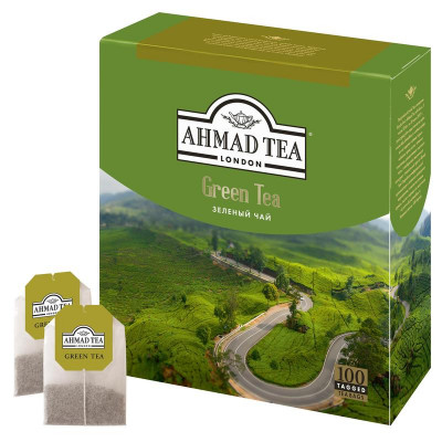 Чай Ahmad Green Tea зел.100пак/уп,478-012