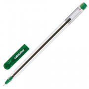 Ручка шариковая ЮНЛАНДИЯ Классная, масляная зеленая, узел 0,7 мм, линия письма 0,35 мм,