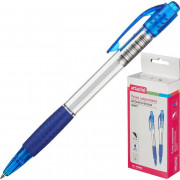 Ручка шариковая масляная автоматическая Attache Happy синяя (толщина линии 0.5 мм)