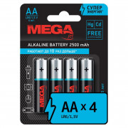 Элементы питания батарейка Promega, алкалин, MJ15A-2CR4, AA, 4 шт/уп