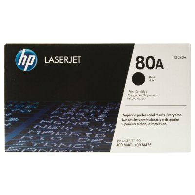 Расход.матер. д/лаз.принт.факсов HP 80A CF280A чер. для LJ Pro 400 M401