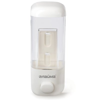 Дозатор для жидкого мыла ЛАЙМА, наливной, 0,5л, ABS пластик,бел