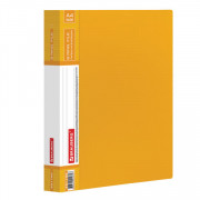 Папка на 2-х кольцах BRAUBERG Contract 35 мм, желтая, до 270 листов, 0,9 мм, 221795